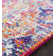 Charleston Power Loom White/Orange/Dark Blue Rug