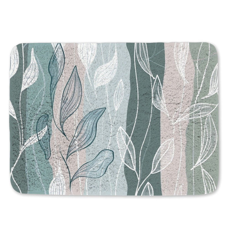 Venedy Microfiber / Microsuede Bath Mat, 21"W x 34"L