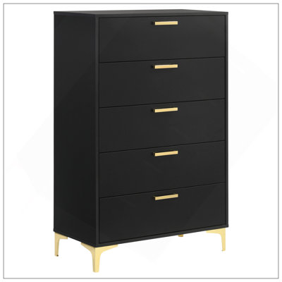 Commode rectangulaire 5 tiroirs Lexie