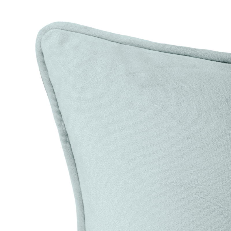 Velvet Reversible Throw Pillow, 24" x 24", Sky Blue