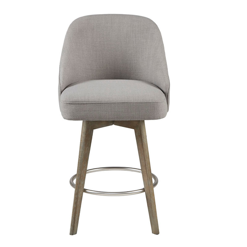 Tabouret de comptoir avec siège pivotant, Gris