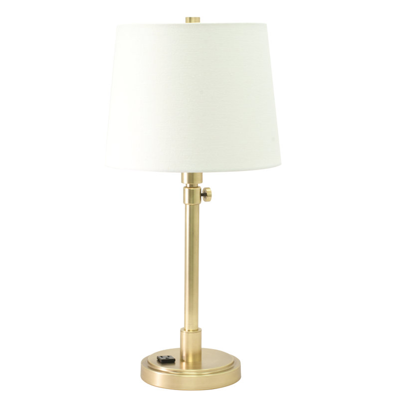 Lampe de table 28" réglable Arabella, Laiton brut
