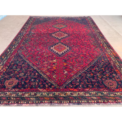 Grand tapis 7,2 x 10,5 pi, tapis en laine fabriqué à la main afghane, tapis à motif géométrique floral, tapis tribal illustré, tapis antique, tapis à poils doux