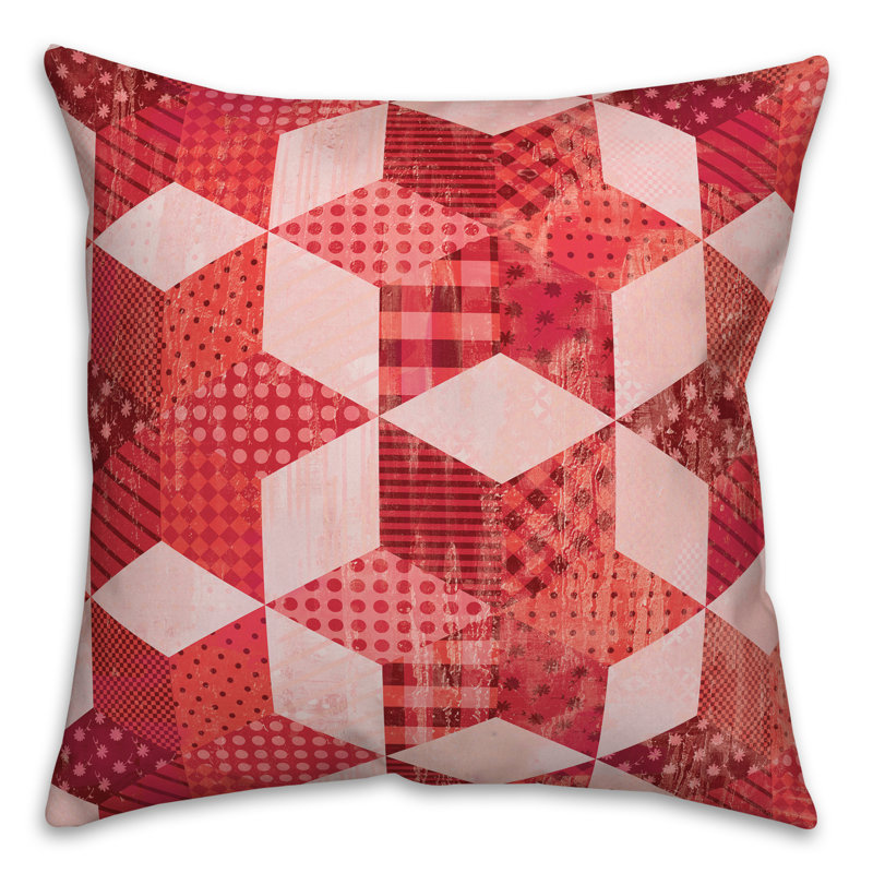 Patchwork Reversible Throw Pillow