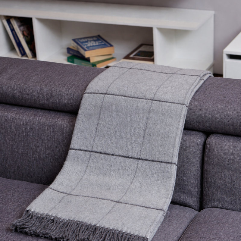 Scozia Throw Blanket, Grigio