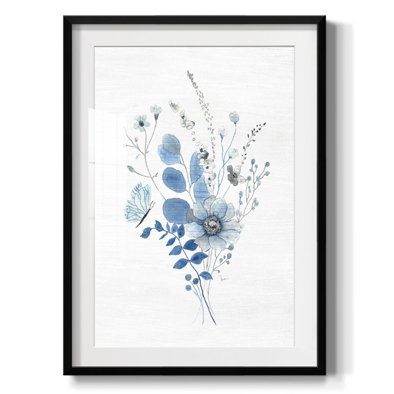 «Ocean Crush I», reproduction encadrée, Blanc, Papier avec cadre noir