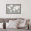 Carte du monde ardoise par Sue Schlabach-Floater, reproduction d’art sur toile