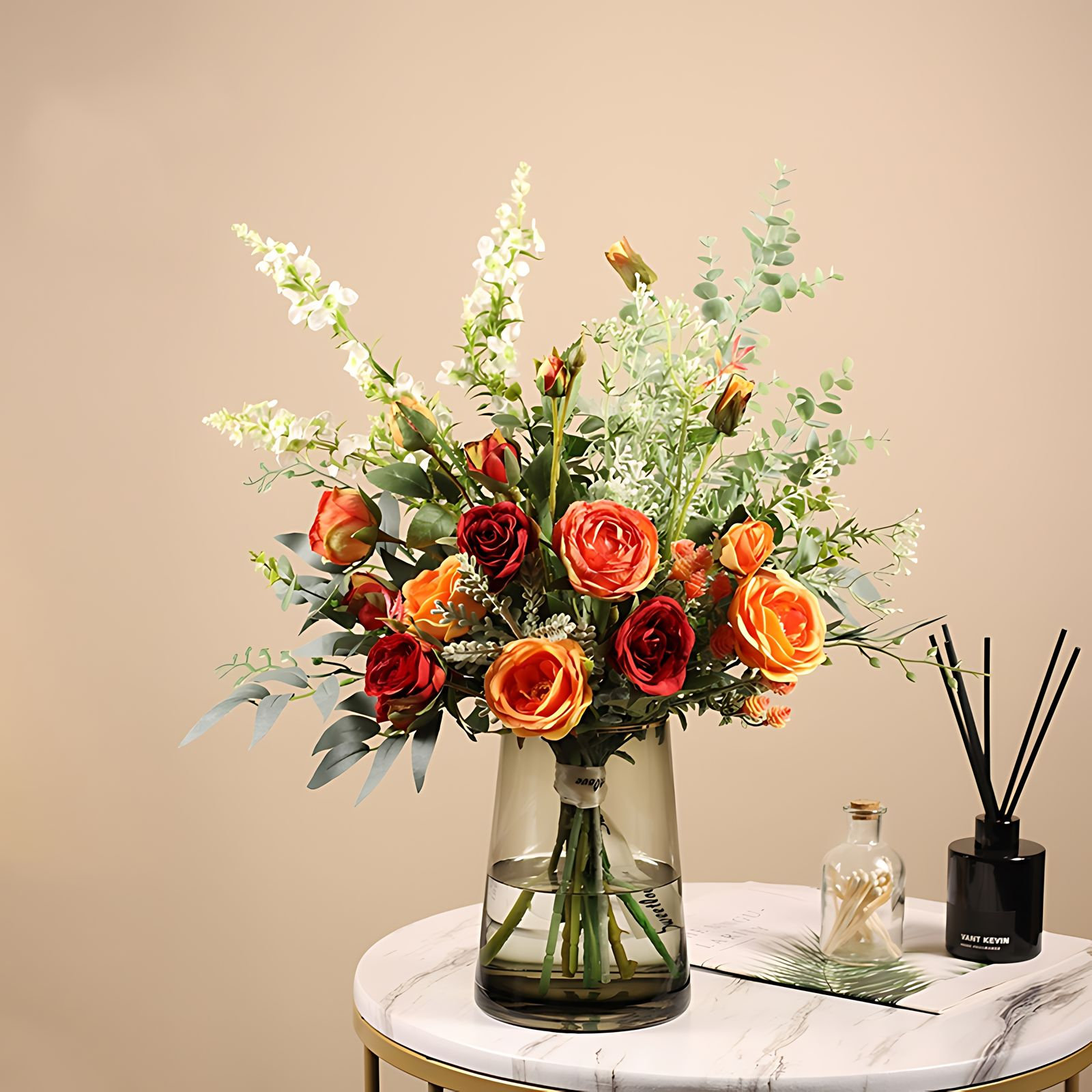 Primrue Artificial Mixed Assortment Floral Arrangements in Vase | Wayfair