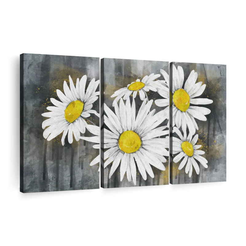 «Daisy Bunch», reproduction sur toile, H 28 po x l 45 po x P 1,25 po