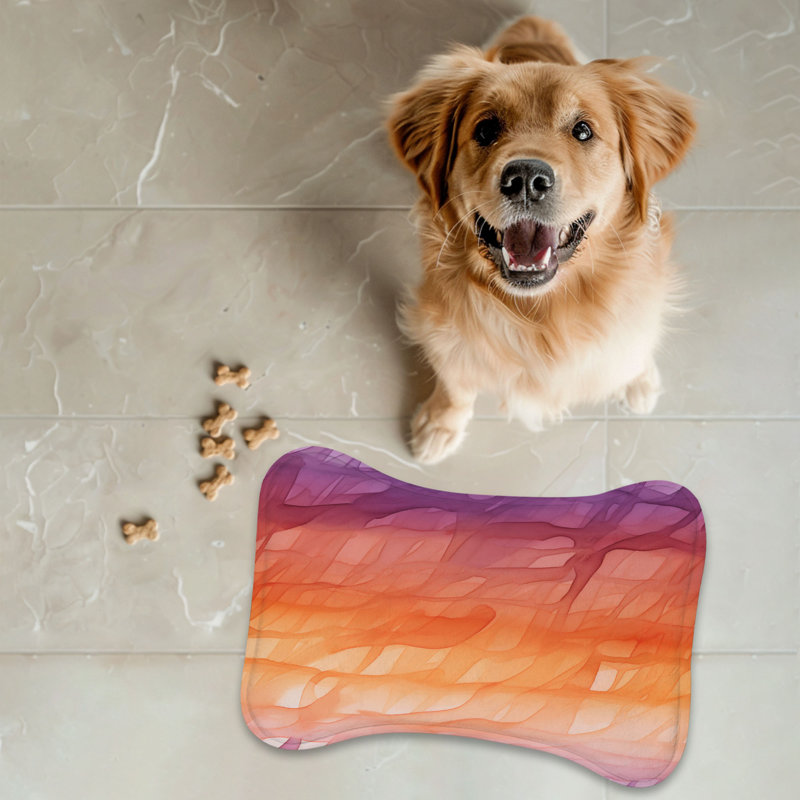 Dusk Colors - Tapis d'alimentation en os 1 pièce, 18"