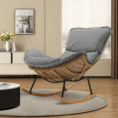 PE alloy woven rocking chair