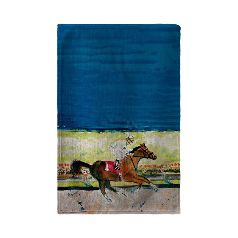 Serviette de cuisine course cheval