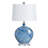 27" Ceramic Table Lamp With White Shade