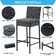 3-Piece Patio Bar Set With Wicker Bar Chairs & Outdoor Bar Table