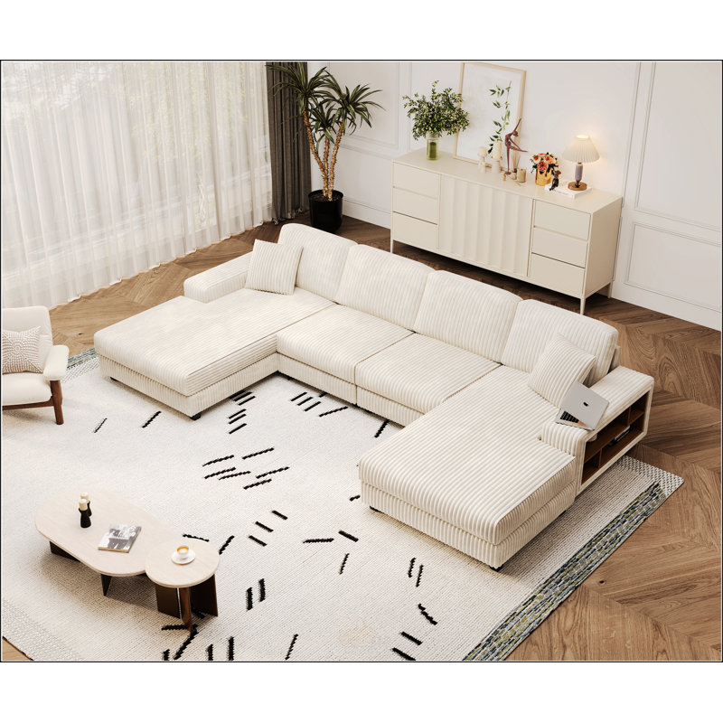 Convertible U-Shaped Combination Sofa