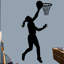 Adhésif décoratif basketball-896480175