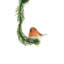 Ornement en forme de pince pour petit oiseau brun (paquet de 12)-70121934