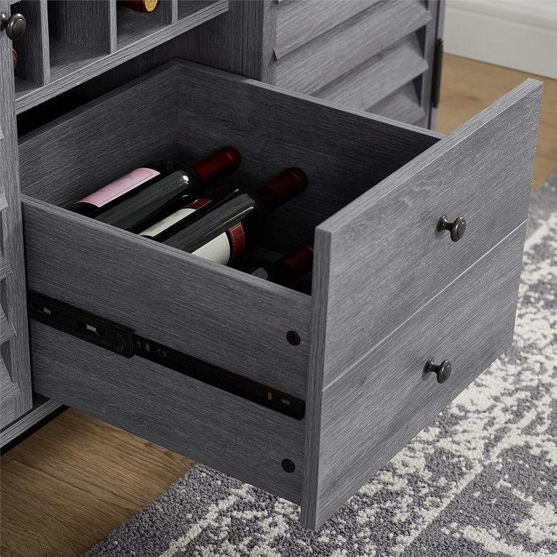 Mackinaw 47.3cm Bar Cabinet, Grey Oak
