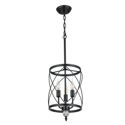 Luminaire suspendu noir de style moderne