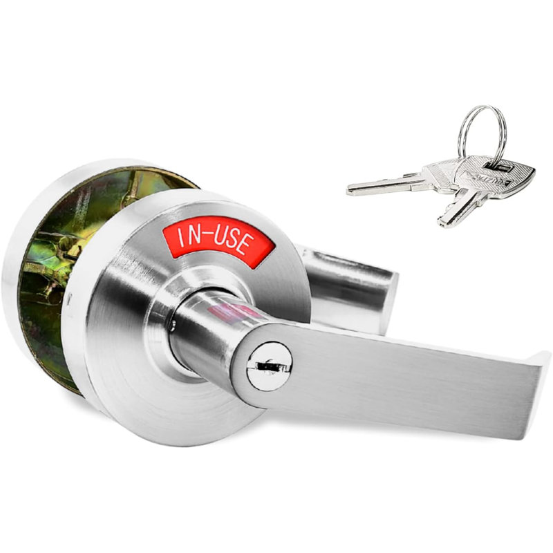Serrure d'intimité avec clés Vizilok Premium. Solution sécuritaire et élégante pour la maison en chrome satiné élégant