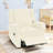 Comfortable Chenille Recliner, White Manual Recliner For Home And Nursery