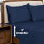 Ensemble de draps 100% Tencel Lyocell Dreamology, très grand californien, draps rafraîchissants en eucalyptus, finition douce pêche, poche antidérapante de 15 po de profondeur, comprend drap plat, drap-housse et 2 taies d'oreiller, bleu marine-130942465-130942472