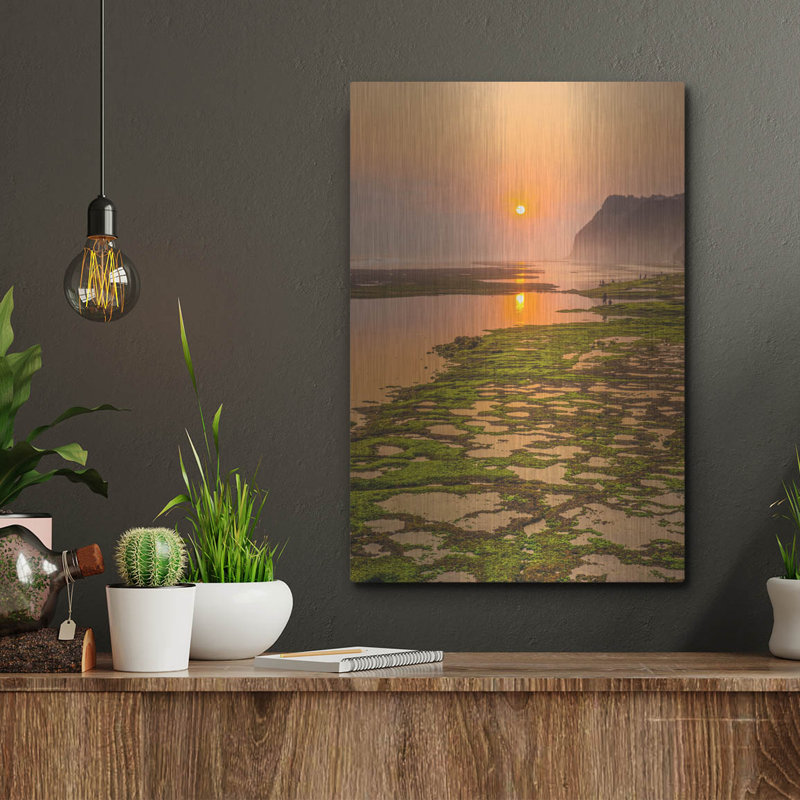 «Bali Sunset» par Mark A Paulda, art mural en métal, H 16 po x l 12 po