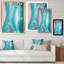 Marbre luxueux turquoise fluide Art III - décoration murale moderne sur toile-198092460-198092471