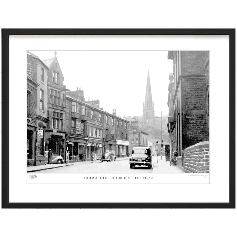Todmorden, Church Street C1950 by Francis Frith - Single Picture Frame Print, 60cm H x 80cm W x 2.3cm D