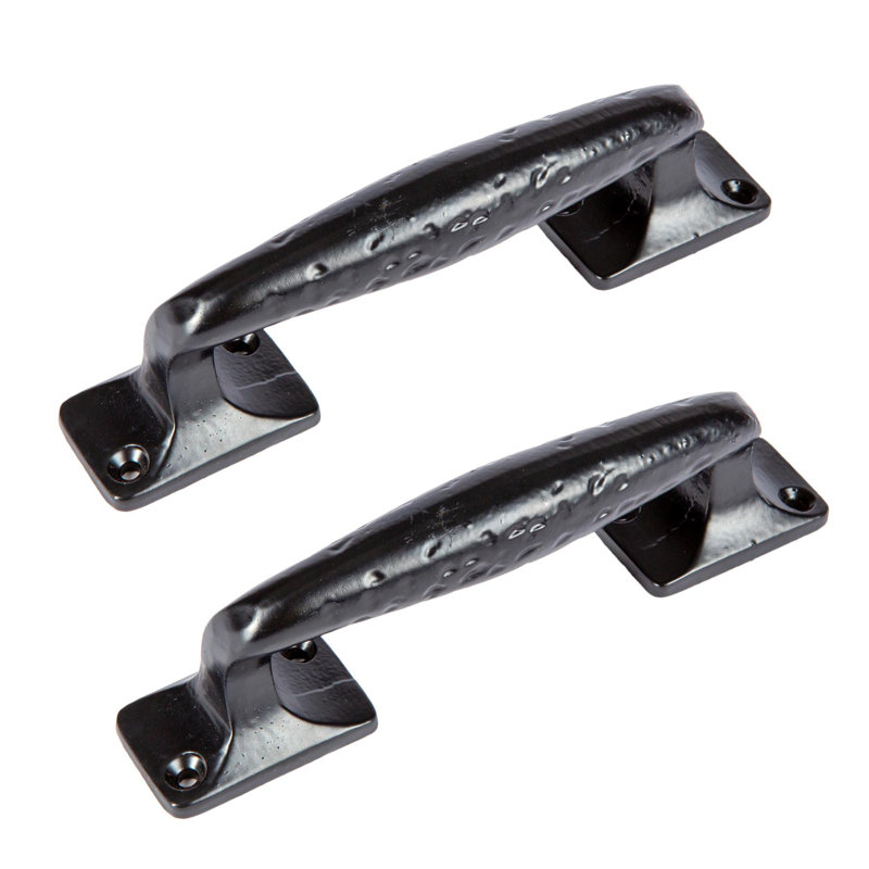 Hammer & Tongs - Forged Barn Door Handle - H150mm - Black