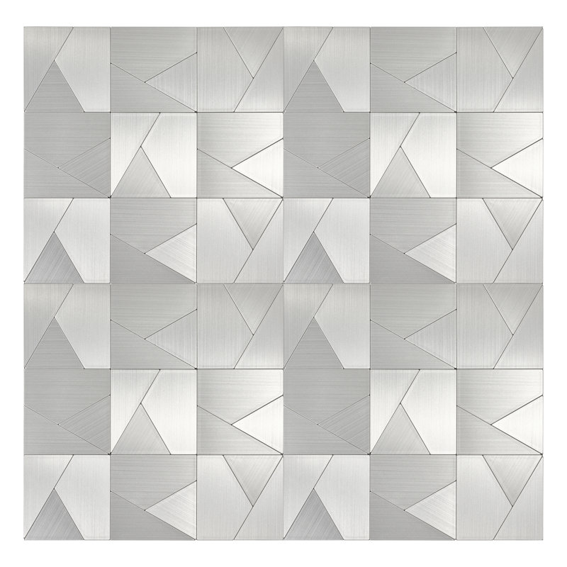 Metal Peel and Stick Mosaic Tile