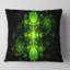 Cabalistic Green Fractal Design - coussin imprimé abstrait-30642592-30642588
