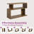 Carfi Rustic 2-Tier Open 35.4'' Bookshelf-112292837