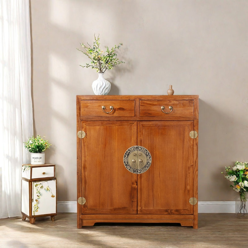 Solid Camphor  Wood Entryway Cabinet
