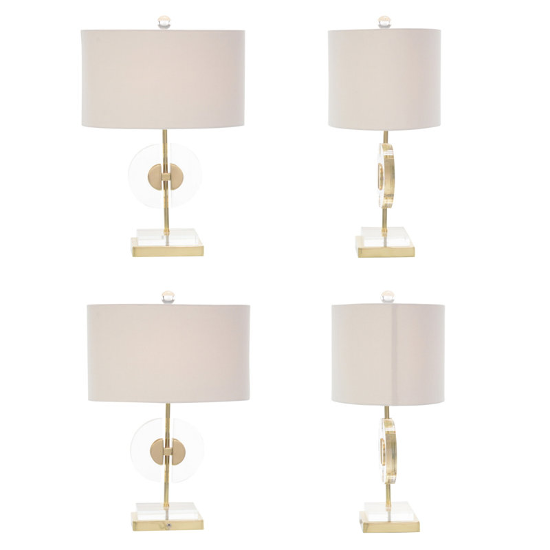 Half-Moon Acrylic Table Lamp