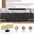 Sleek Two-Tone TV Stand, 80" TVs-2035191666