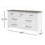Commode double en bois manufacturé et solide à 69 tiroirs Gabby-91933240