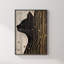 Black And Gold Cat Wrapped Canvas Wall Art-1259888735