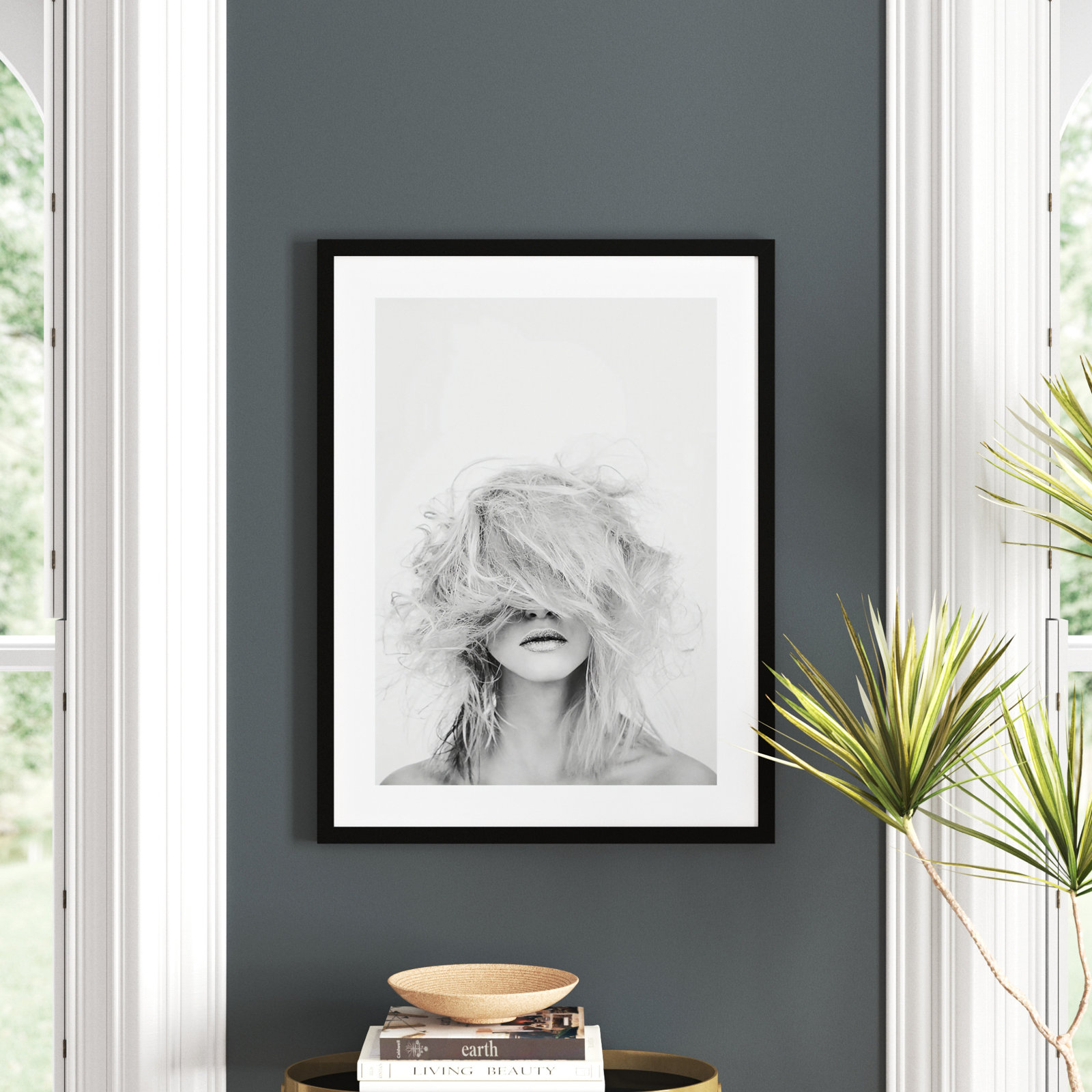 Valora "Makeover" Print on Wood, 33" H x 25" W, Black Framed