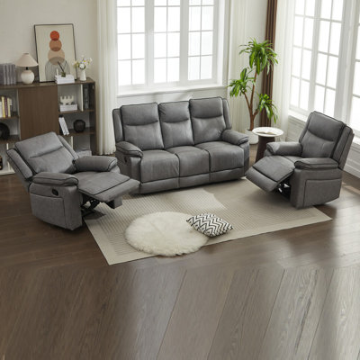 1 Fabric Reclining Living Room Set