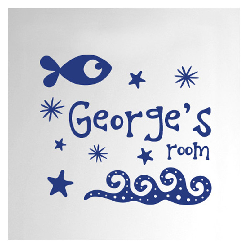 Nautical & Beach Wall Decal, Dark Blue