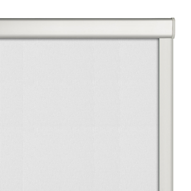 Cordless Blackout Arch Blind, 49 x 94cm, White/Silver