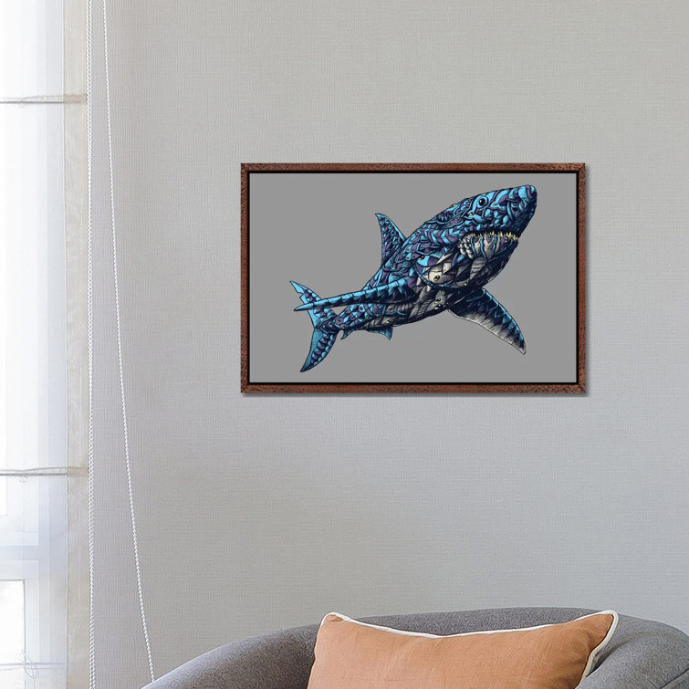 Great White Shark In Color I by Bioworkz - Print on Canvas