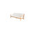 Echols 3-Person Solid Teak Wood Sofa