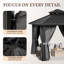  10 pi. L 10 pi. D Pavillon de jardin en aluminium avec double toit