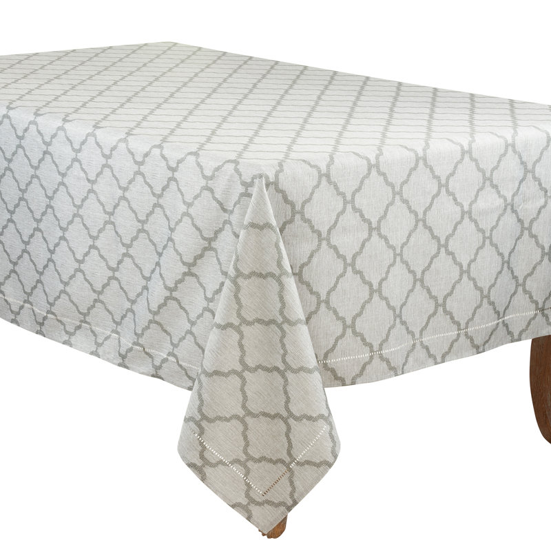Tablecloth, Gray, 140" x 65"