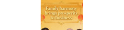 Logo Family harmony brings prosperity to business