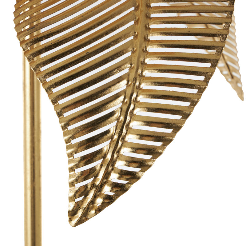 Metal Tree Room Gold Floor Lamp With Round Base, 63" H x 31.5" W x 31.5" D