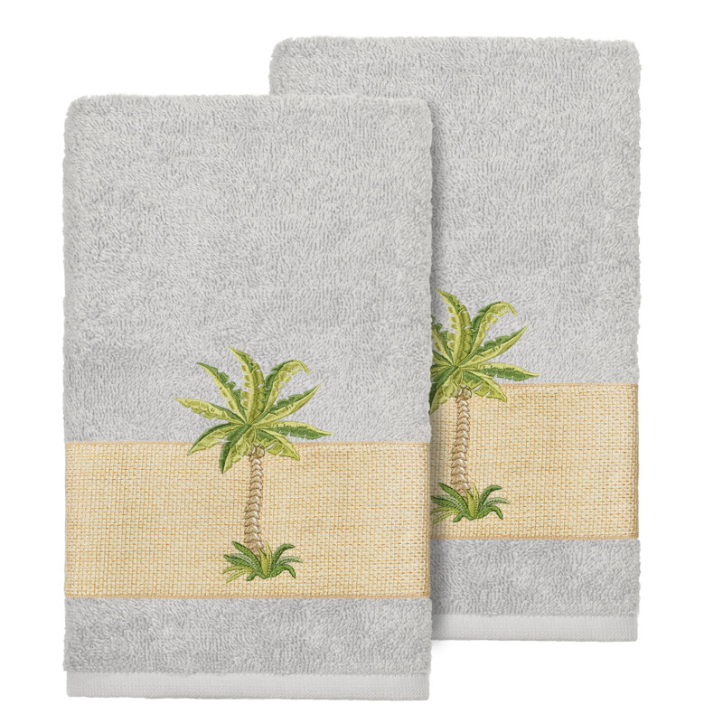 Colton Turkish Cotton Hand Towel, Light Gray