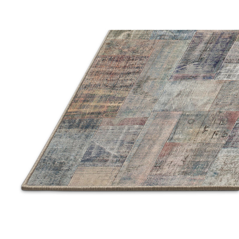 Tapis gris/noir/brun zone contemporaine, Rectangle 5 pi x 7 pi